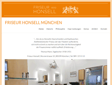 Tablet Screenshot of friseur-honsell.com